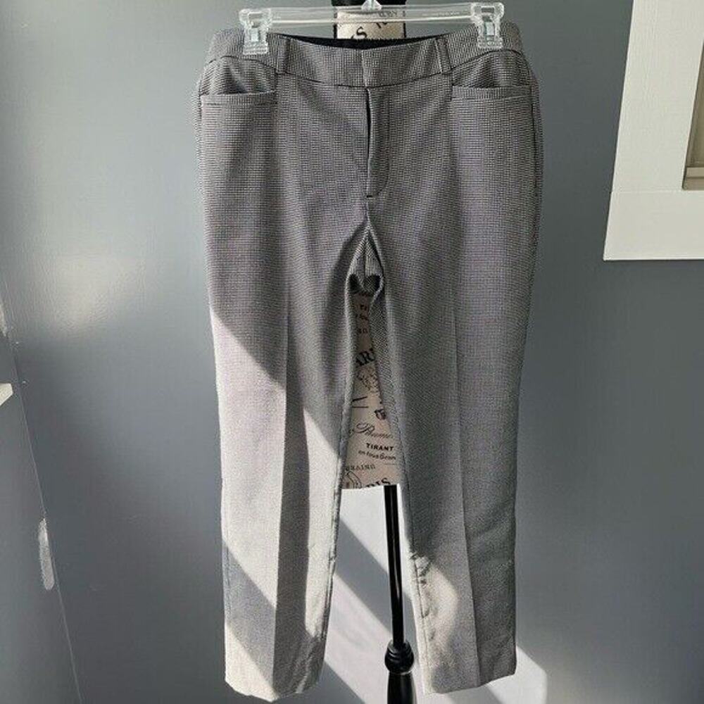 Banana Republic Jackson fit mid rise gingham patterned dress pants with pockets